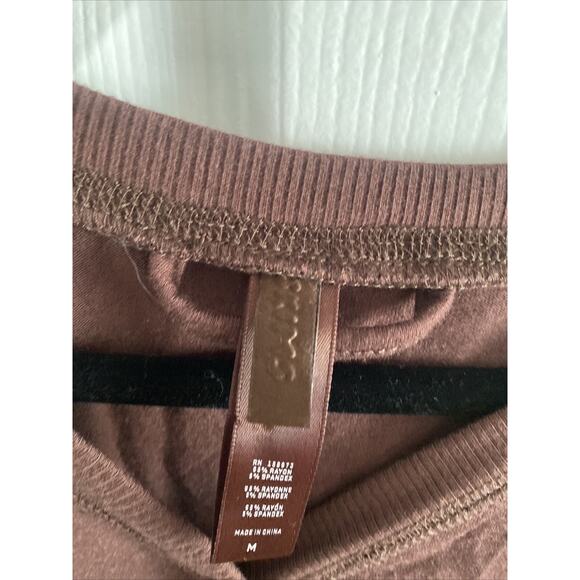 Skims womens Medium Brown Henley Sleep Dress Nightgown - Picture 3 of 5